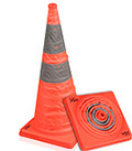 Cono retraible con cinta reflectiva de 72cm